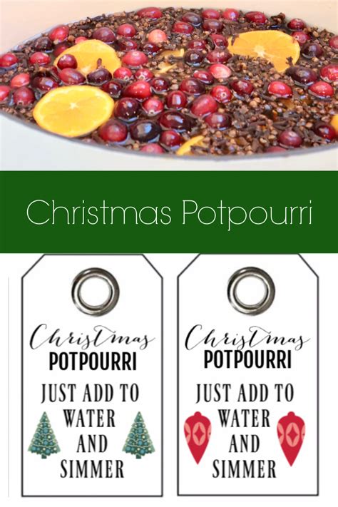Free Printable Christmas Potpourri Printable Tags